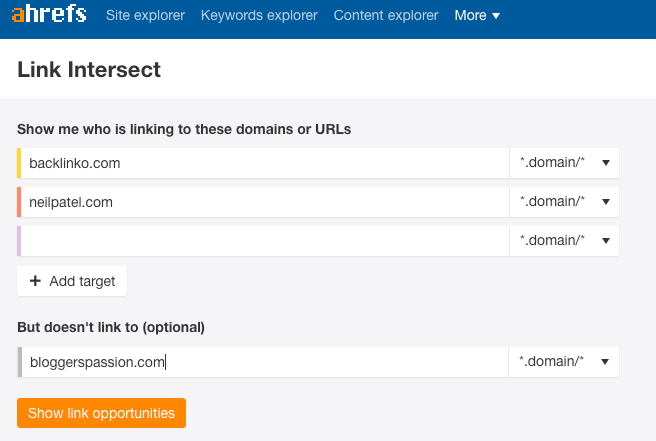 competitors’ domains