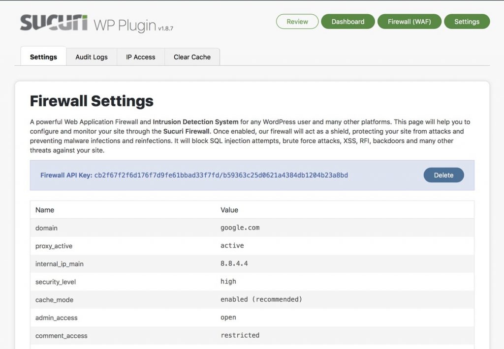 sucuri firewall