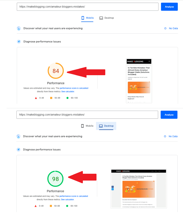 google pagespeed test 1 results - situation after w3 total cache plugin