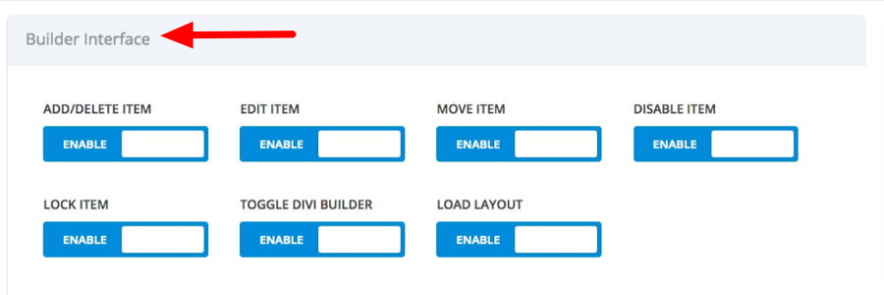 divi builder interface rules