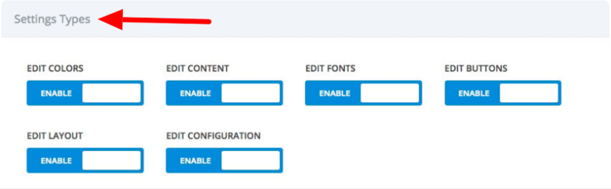 divi settings restrictions