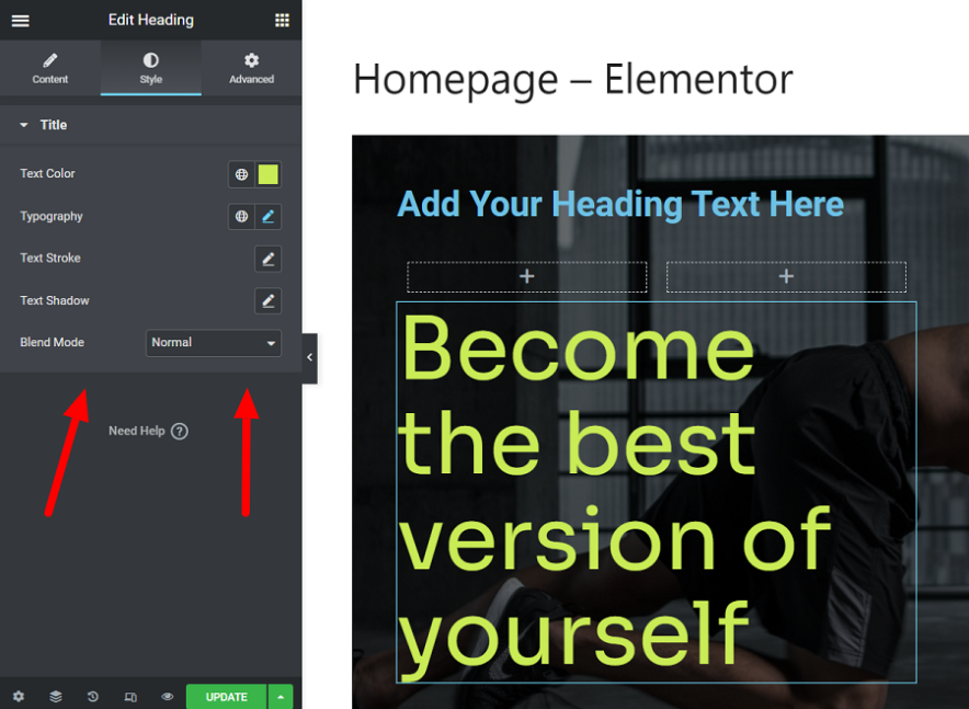 elementor page builder working