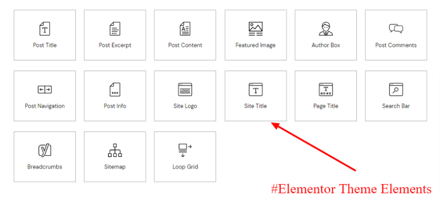 elementor theme elements