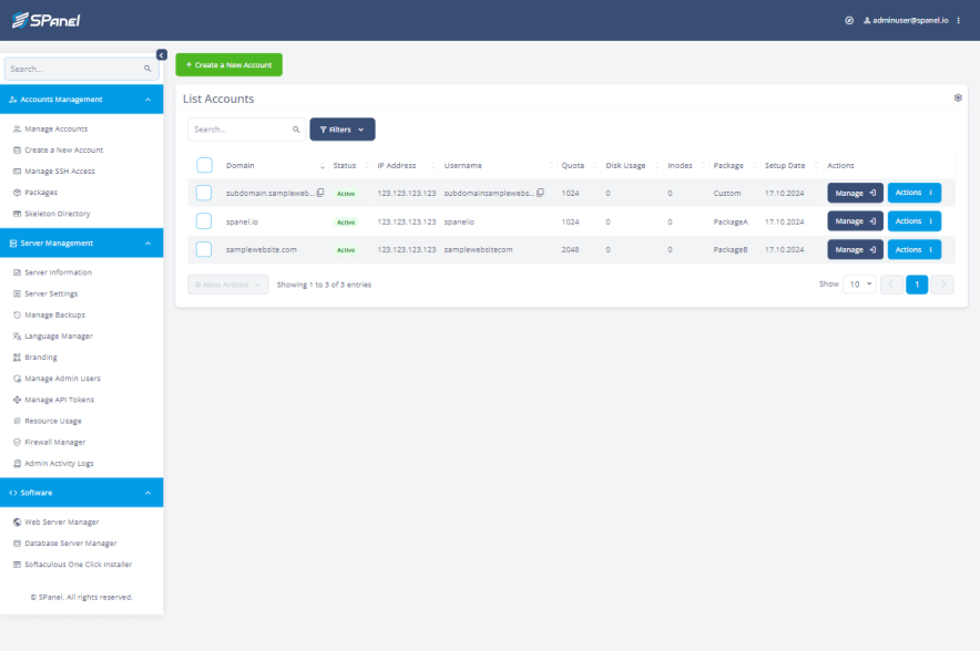 client area scala hosting