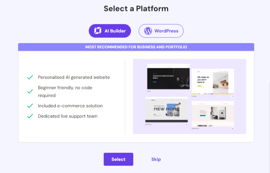 hostinger setup step