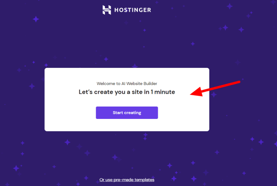 hostinger website builder