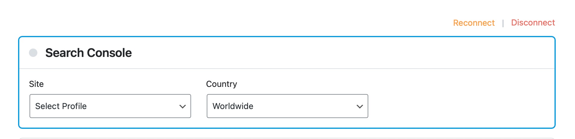 Search Console All Options In Rank Math Module