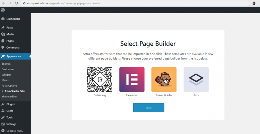 page builders