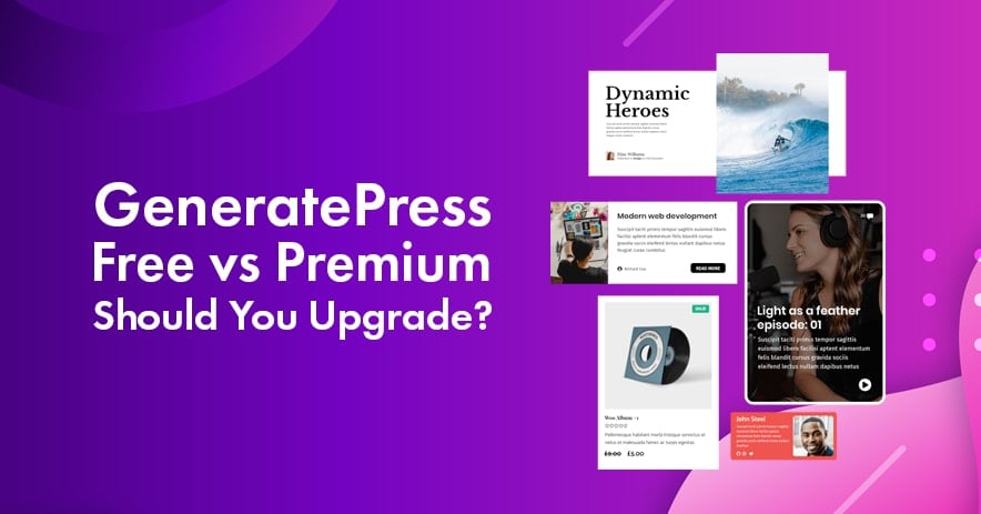 GeneratePress Free vs Premium