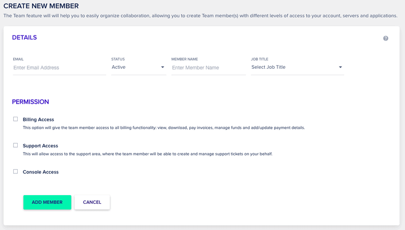 team management in cloudways