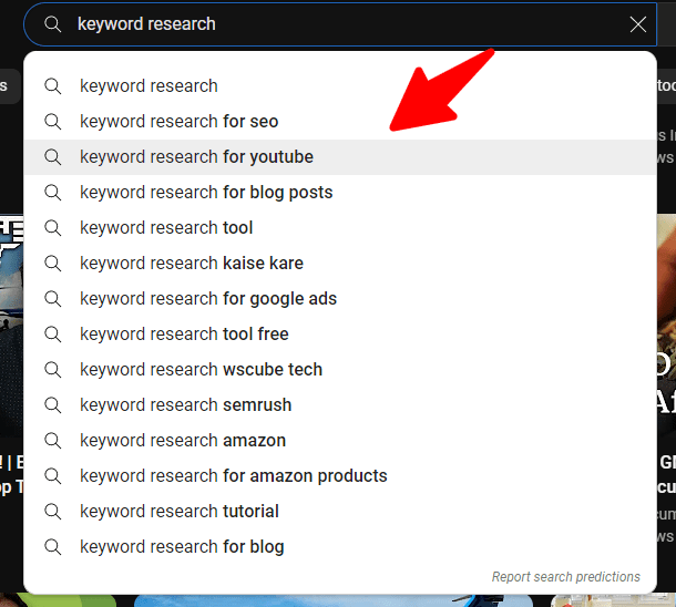 youtube keyword research