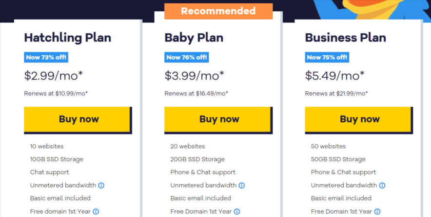 hostgator free domain plans