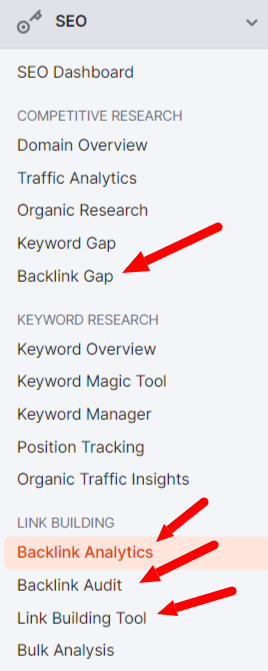 semrush backlink toolkit