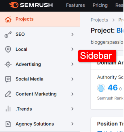 User Experience of SEMrush