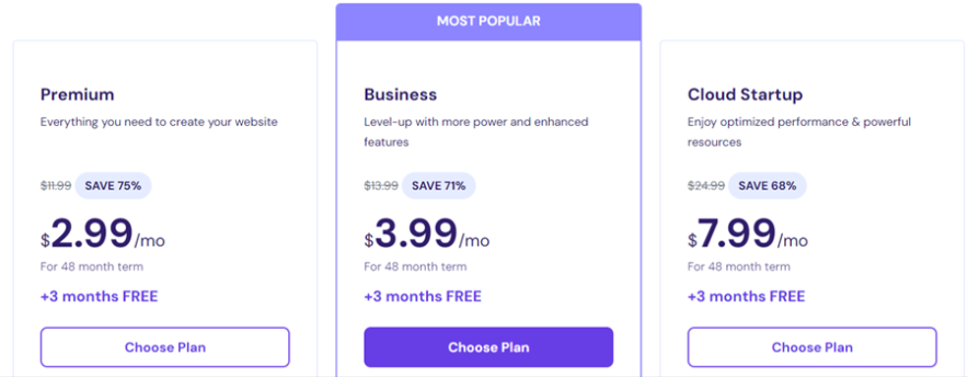 hostinger free domain plans