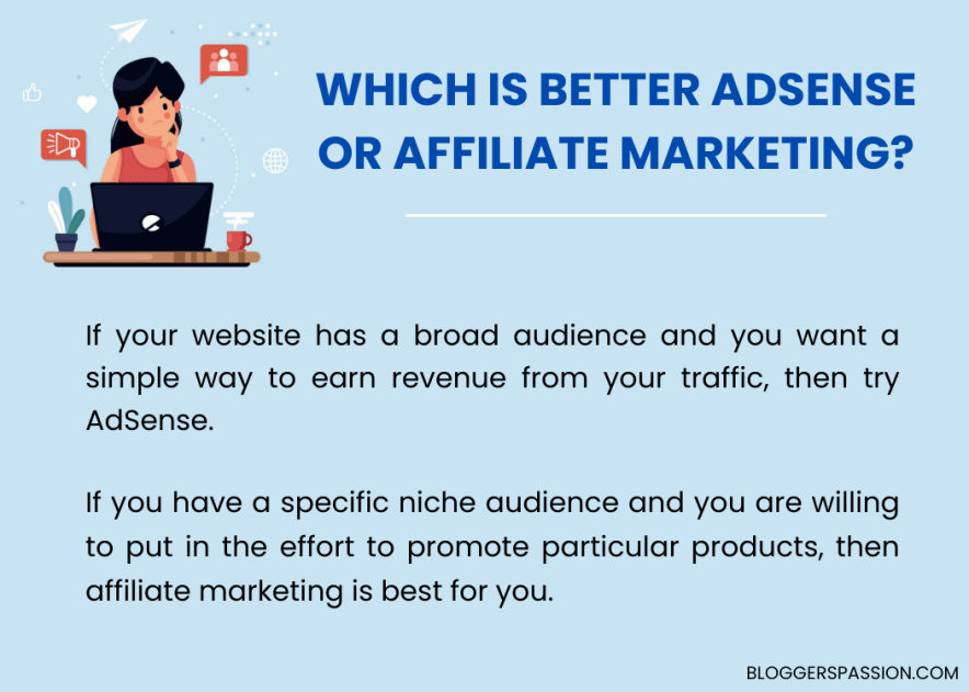 Affiliate marketing vs Google Adsense