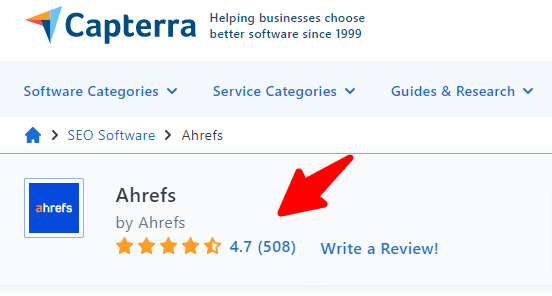 ahrefs capterra