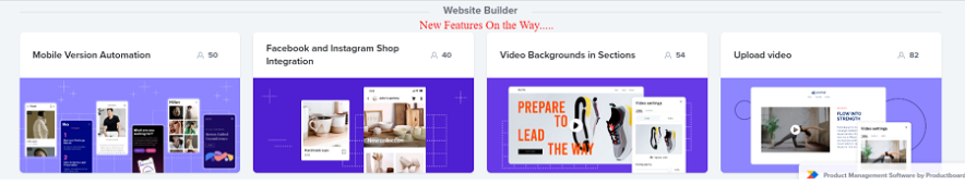 hostinger website builder roadmap features