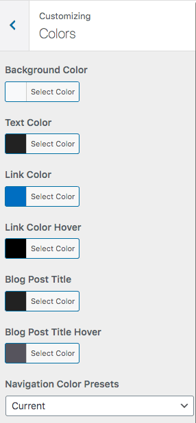 generatepress color options