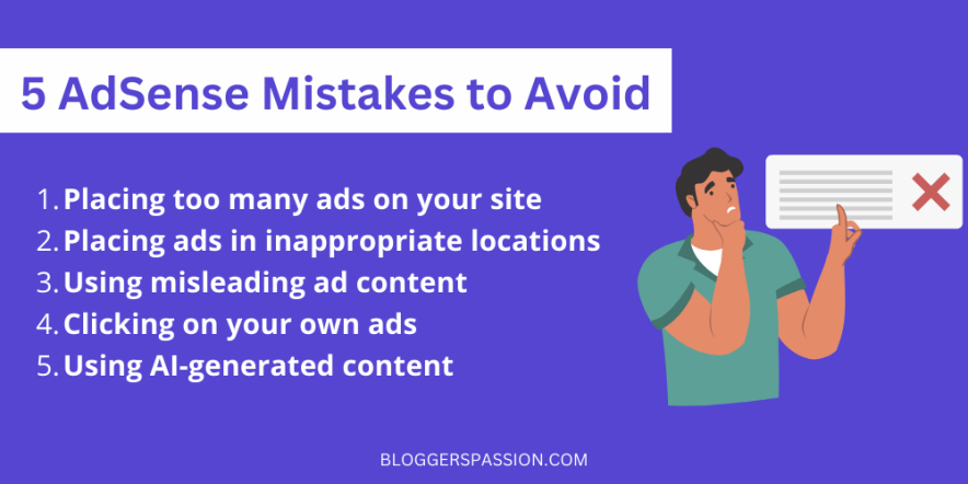 adsense mistakes