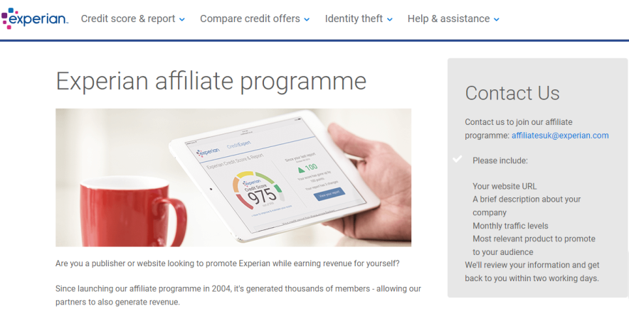 experian affiliate