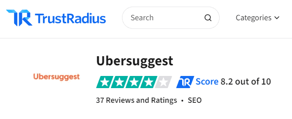 trustradius ubersuggest