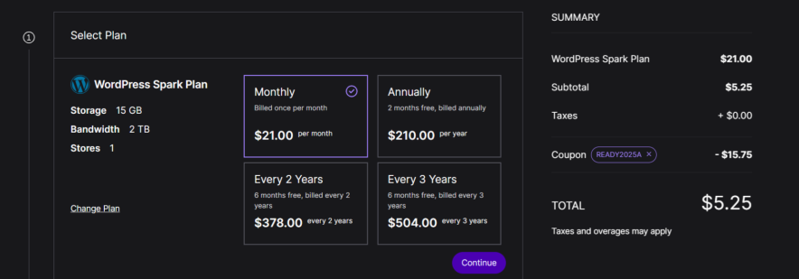 nexcess coupon code has been applied