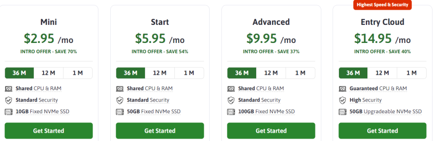 Scala web hosting plans