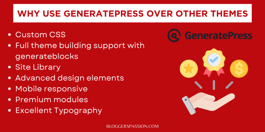 reasons to use generatepress over other themes