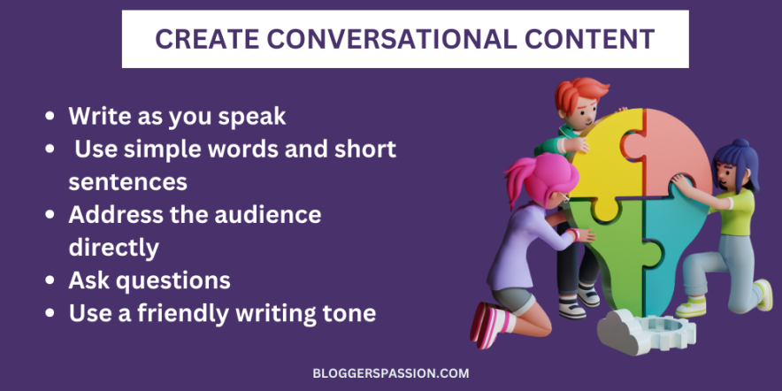 tips to create conversational content