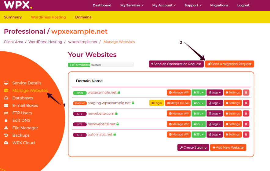 Setup or configure a new account in WPX is a simple process