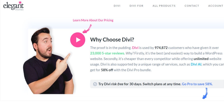 Step 1 Click here to visit Elegant themes (Divi) offer page