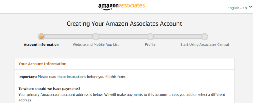 amazon account