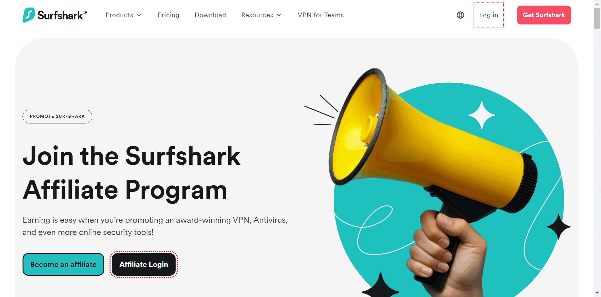 Surfshark VPN affiliate program 