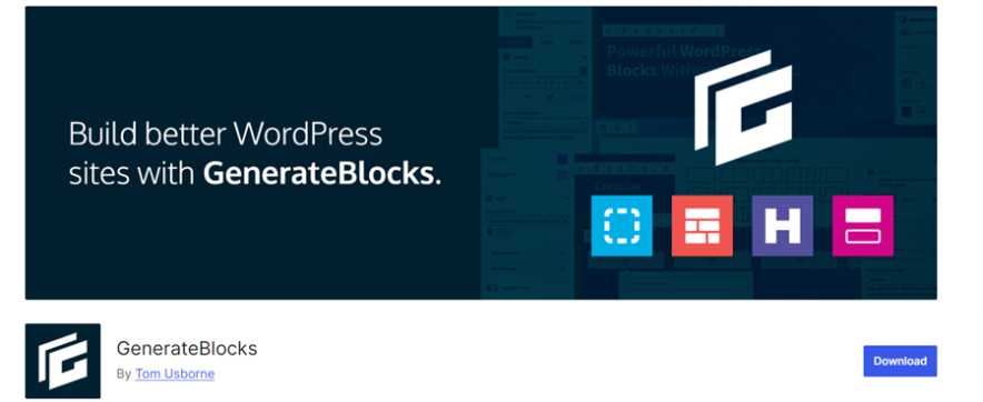 generateblocks plugin by generatepress team