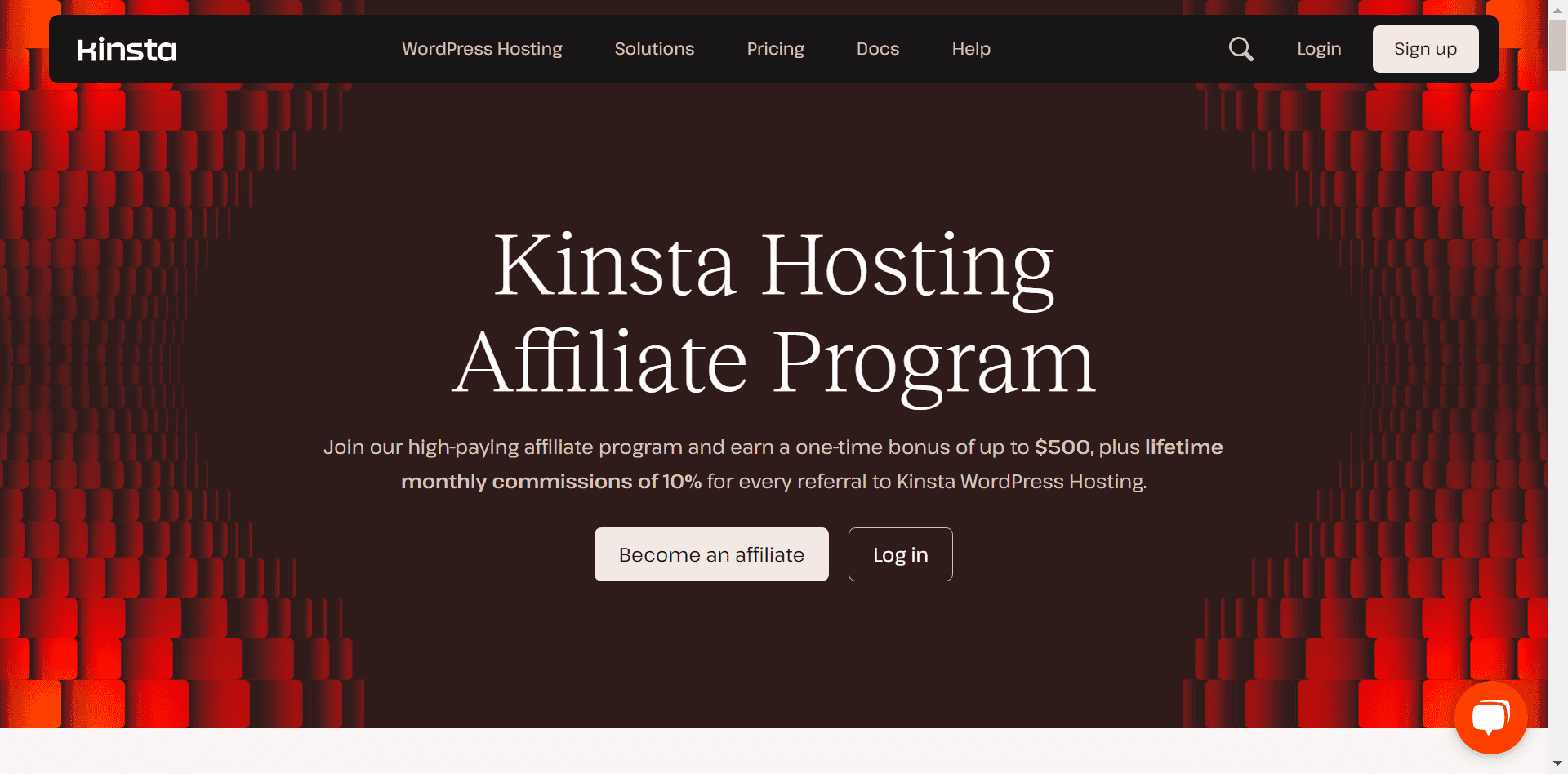 kinsta hosting affiliate program