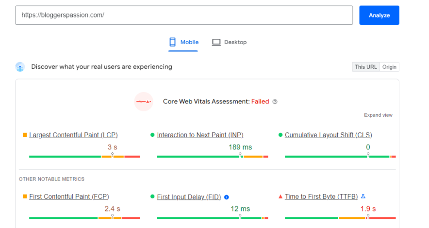 pagespeed insights