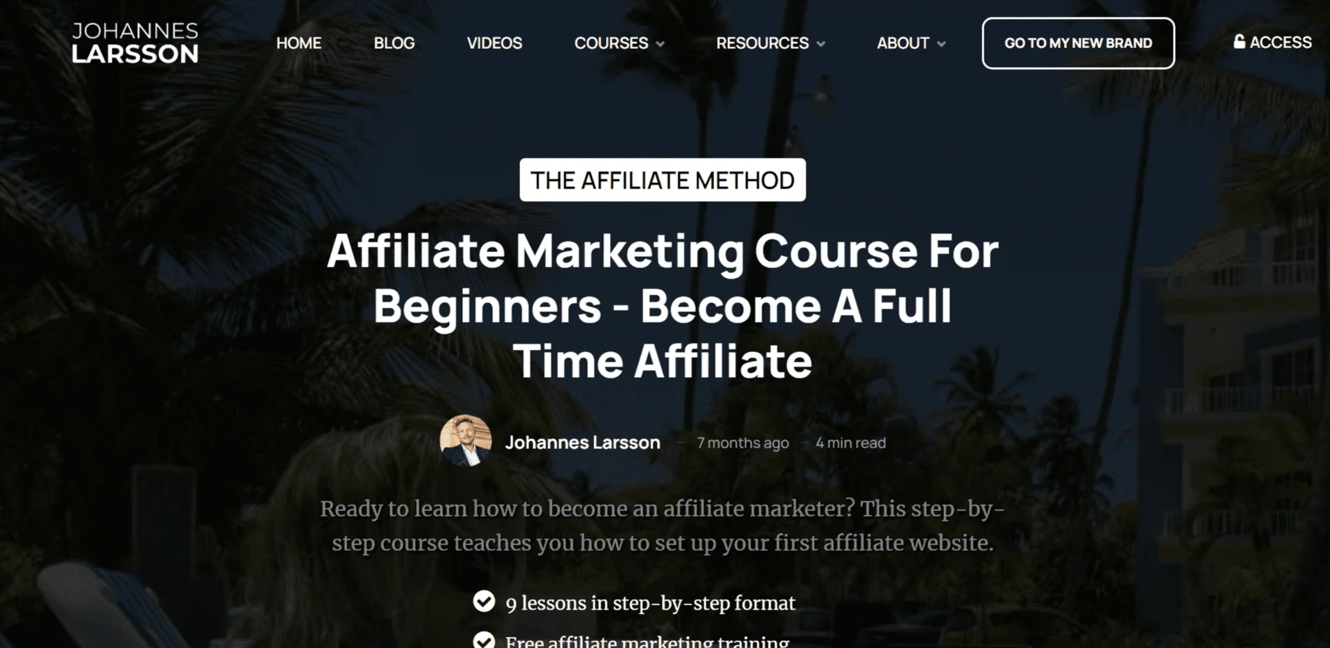 best affiliate marketing course