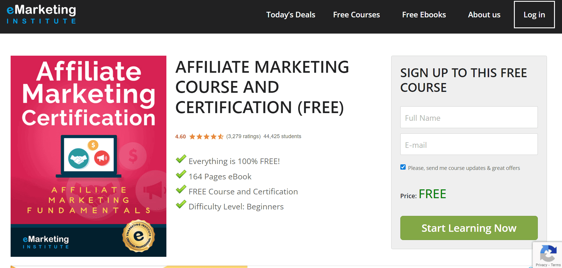 eMarketing Affiliate Marketing Certification