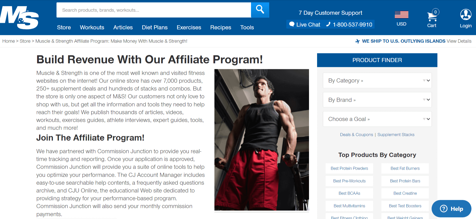 Muscle and Strength Affiliate Program