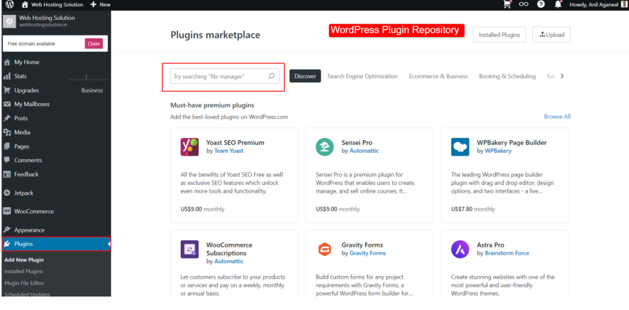 wordpress plugins feature