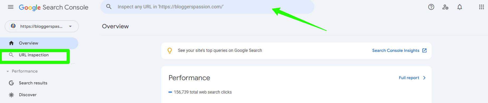 Google Search Console URL Inspection