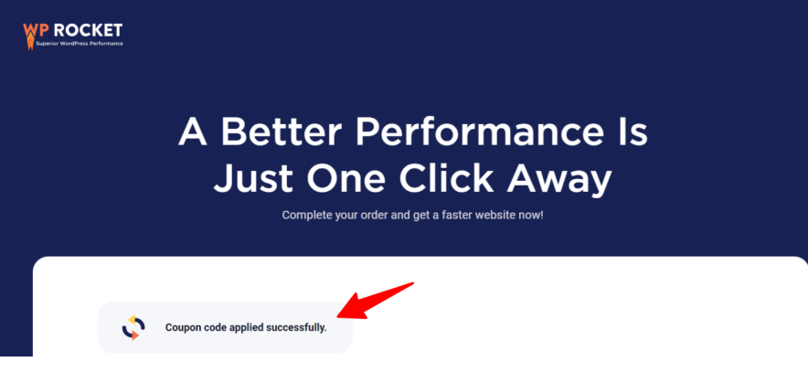 Step 3 Claim the WP Rocket Discount