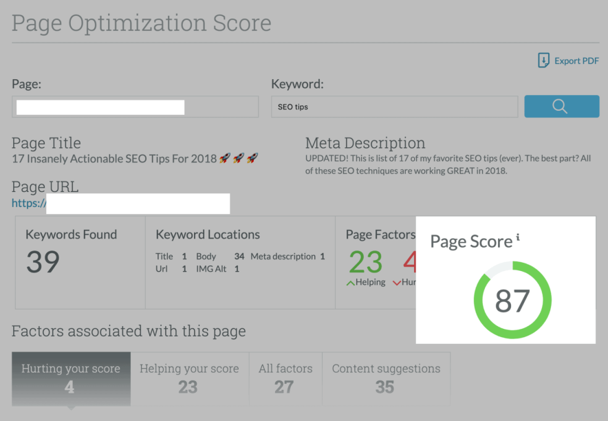 utilize on page optimization tool