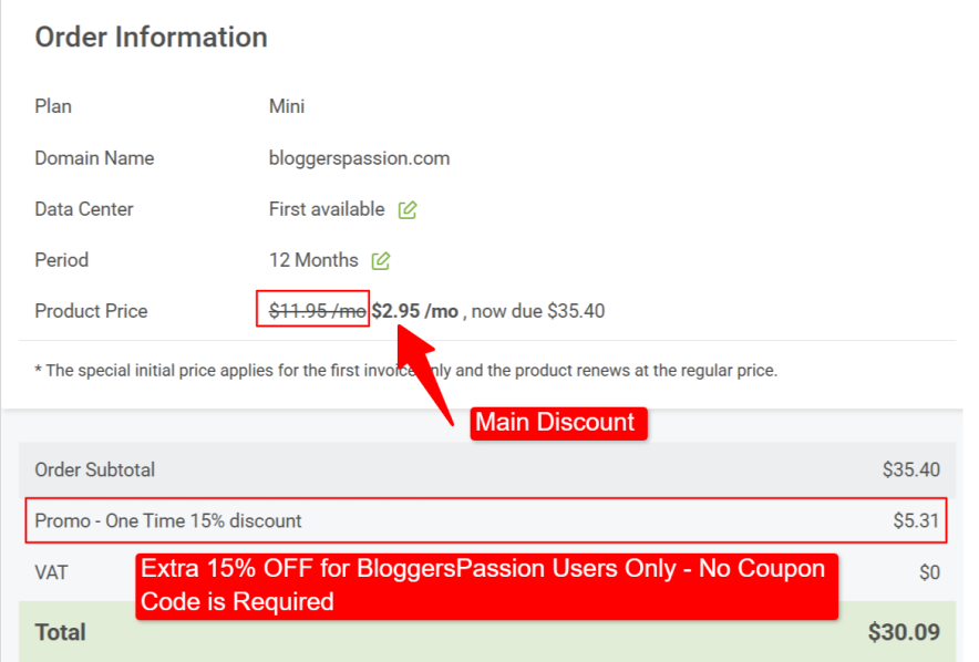 Step 3 Apply the Scala Hosting Discount